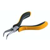 ESD-Safe Pliers, Bent Needle Nose, Smooth Jaws with Ergo Grip Handles, 5-45/64" redirect to product page